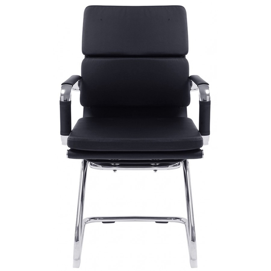 Avanti Medium Back Leather Cantilever Chair